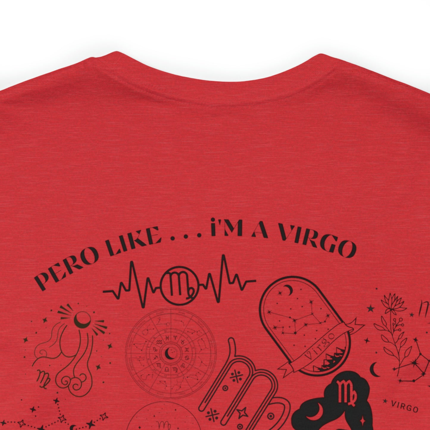 Zodiac Virgo - Astrology Unisex Jersey Short Sleeve Tee Front/Back Print