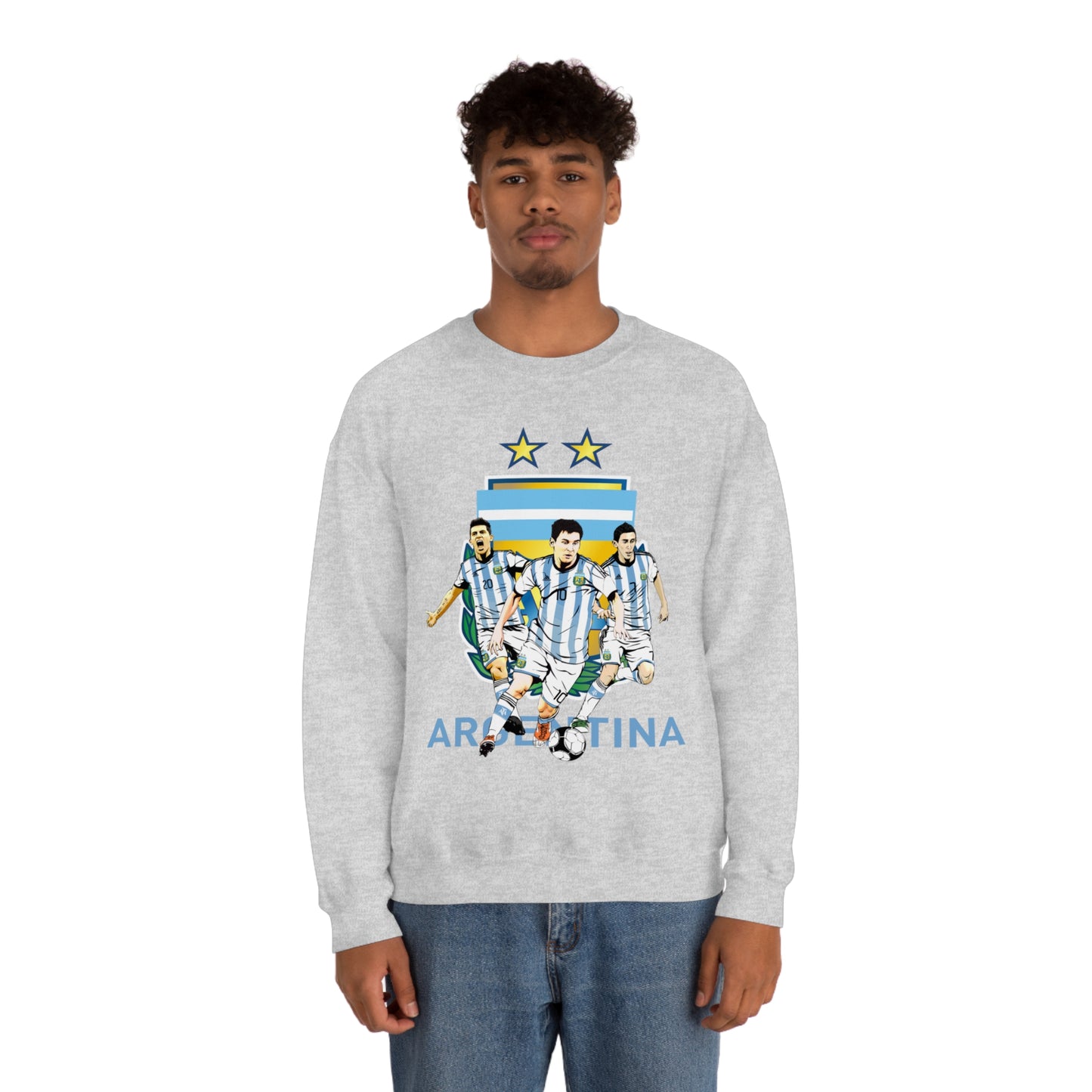 Argentina Soccer Unisex Heavy Blend Crewneck Sweatshirt