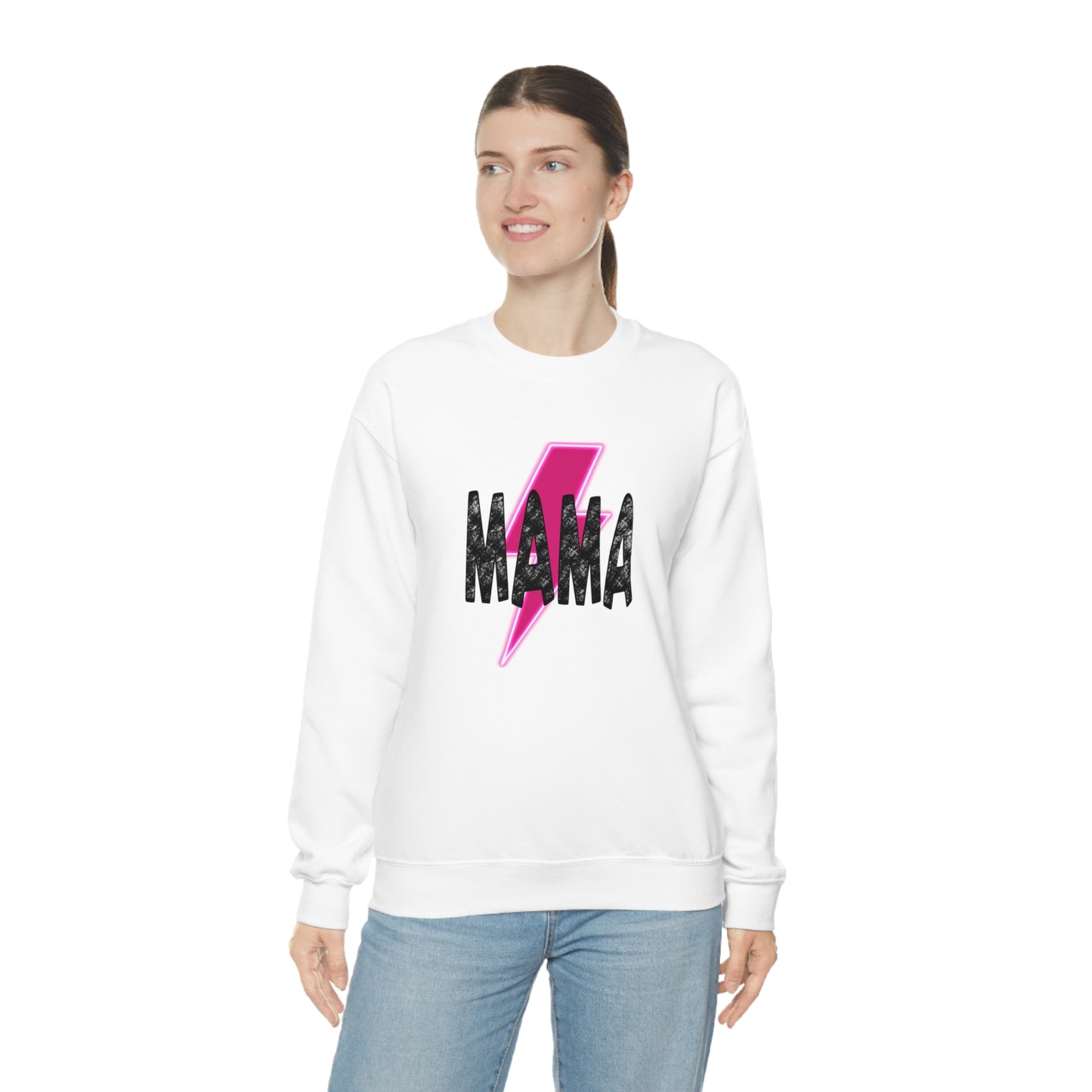 Mama Mommy & Me Matching Set Unisex DryBlend® Crewneck Sweatshirt