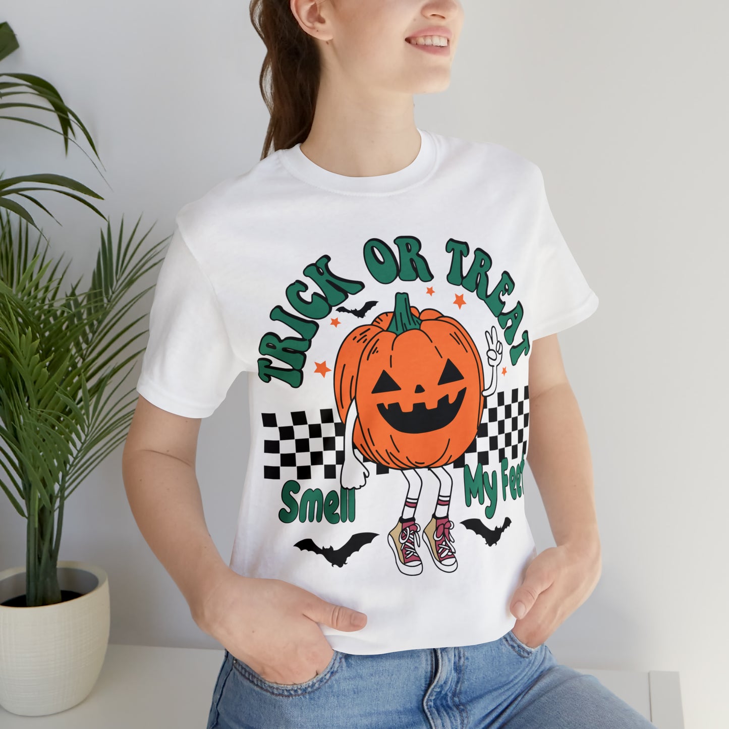 Trick or Treat Smell My Feet | Unisex Jersey Short Sleeve Tee