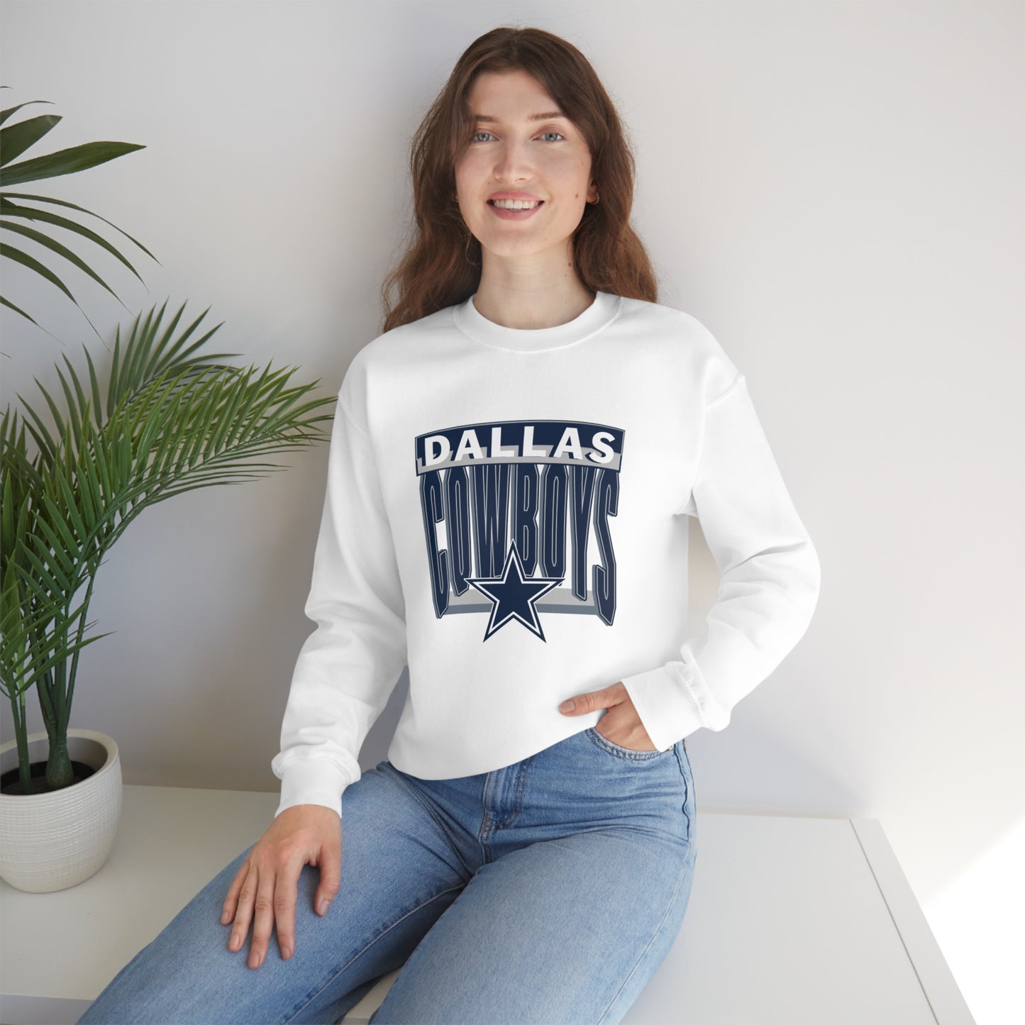 Dallas Cowboys Football Unisex Heavy Blend Crewneck Sweatshirt