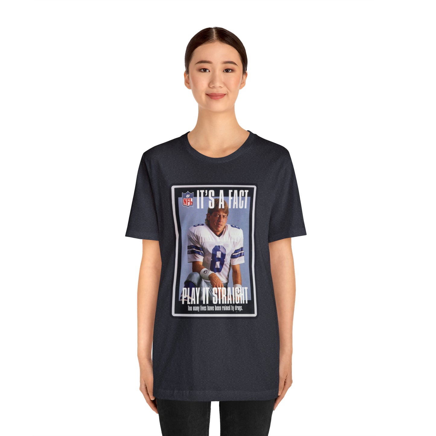 90s Throwback Dallas Cowboys Troy Aikman v2 Sports Illustrated Magazine Unisex Jersey Short Sleeve Tee