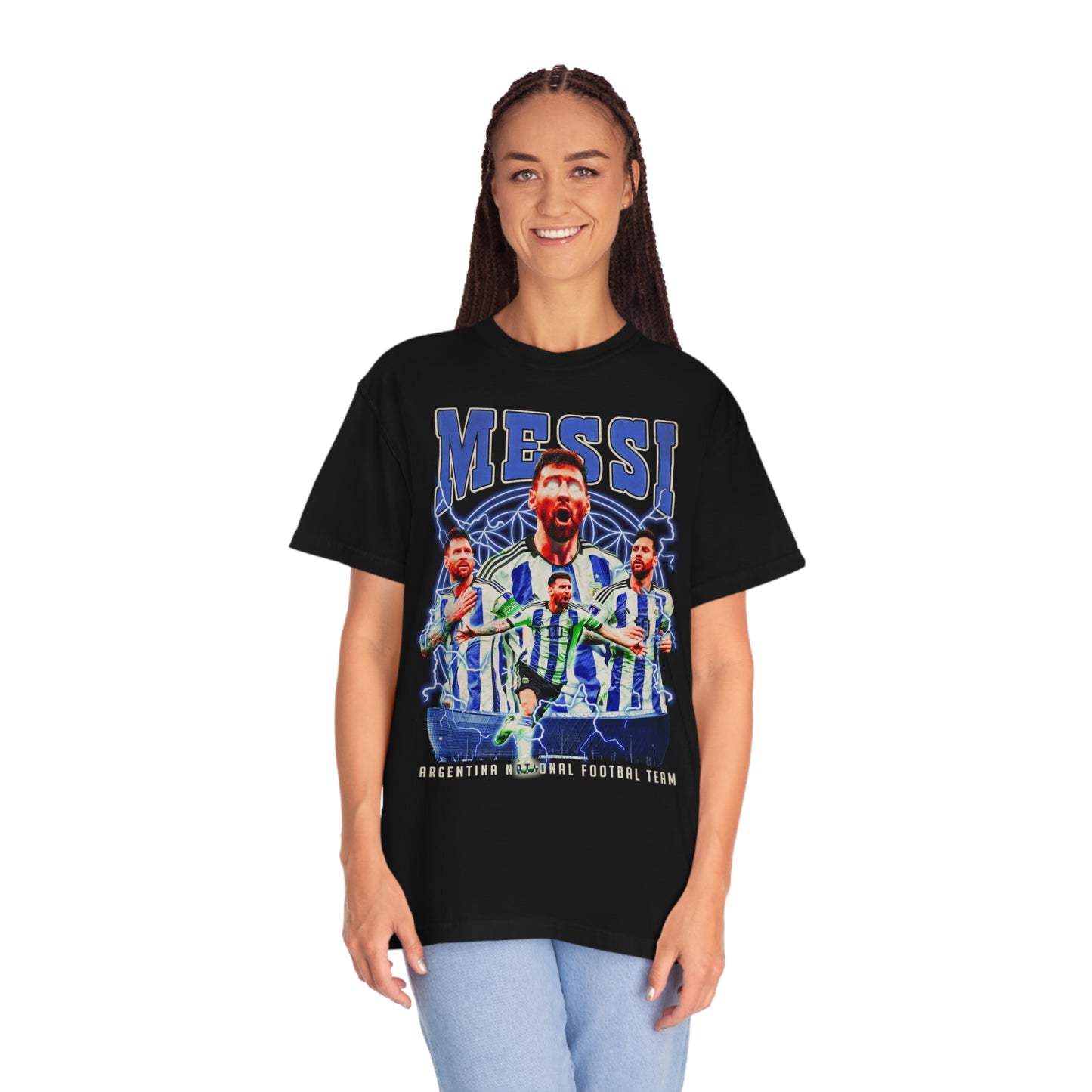 Messi Soccer Unisex Garment-Dyed T-shirt