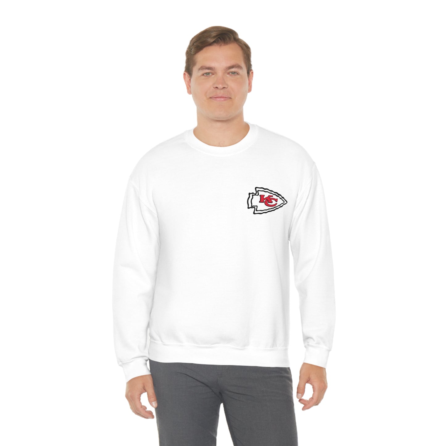 Kansas Mahomes Football Unisex Heavy Blend Crewneck Sweatshirt Front/Back Print