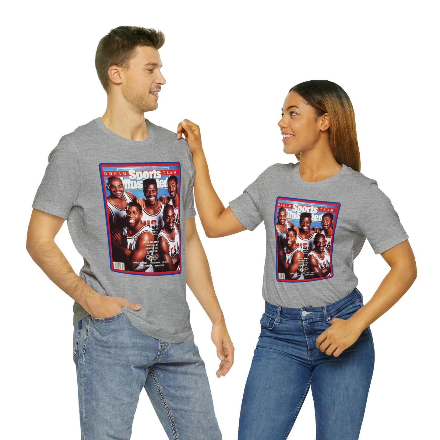 90s Throwback Dream Team Sports Illustrated Magazine Unisex Jersey Short Sleeve Tee