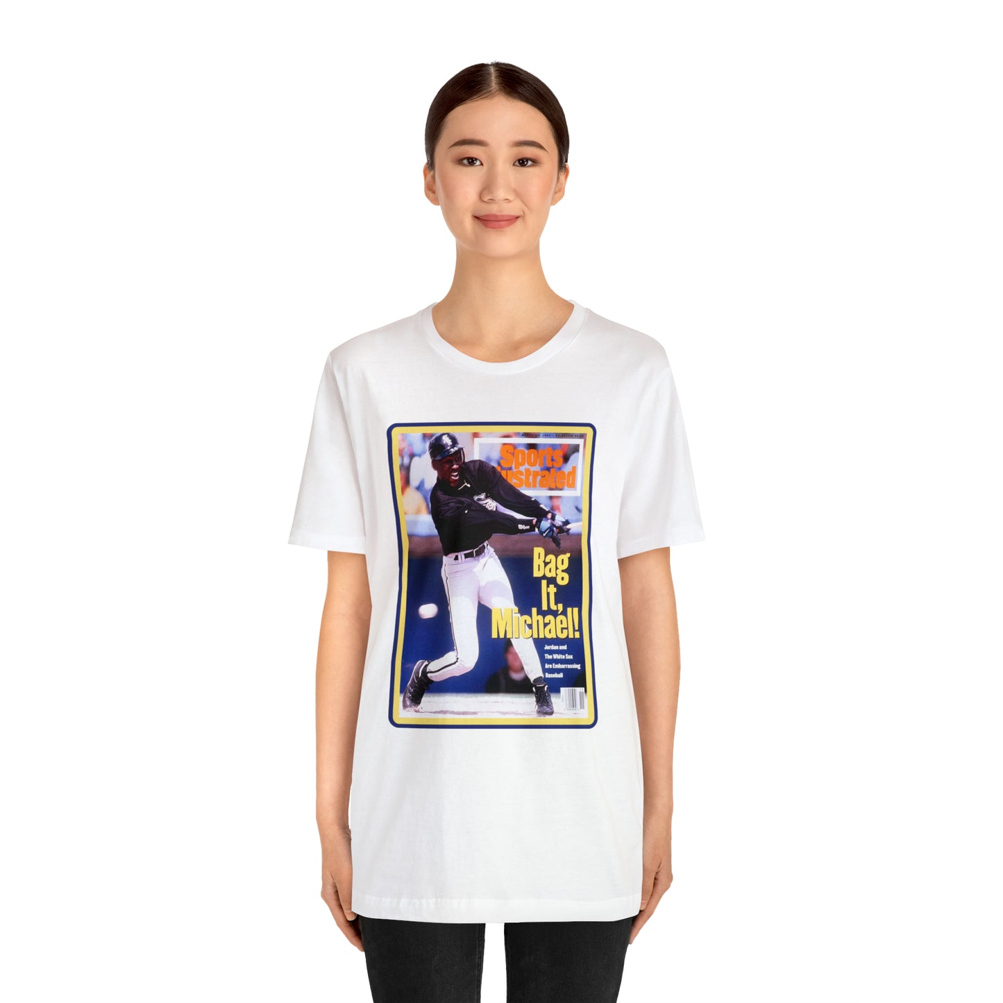90s Throwback Michael Jordan Sports Illustrated Magazine Unisex Jersey Short Sleeve Tee