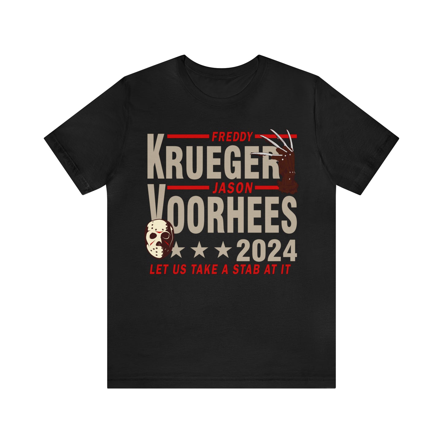 Freddy Krueger Jason Voorhees 2024 | Unisex Jersey Short Sleeve Tee