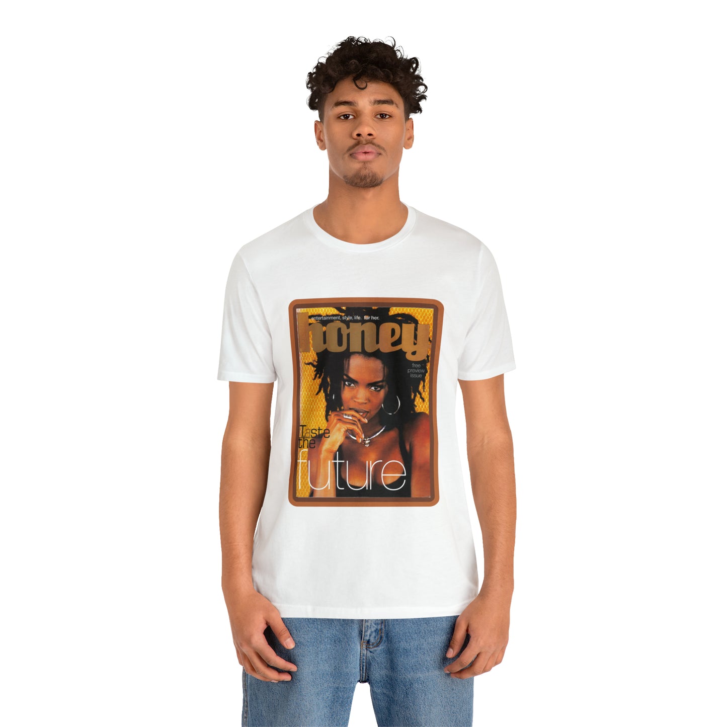90s Throwback Lauryn Hill Vibe Magazine Unisex Jersey Short Sleeve Tee