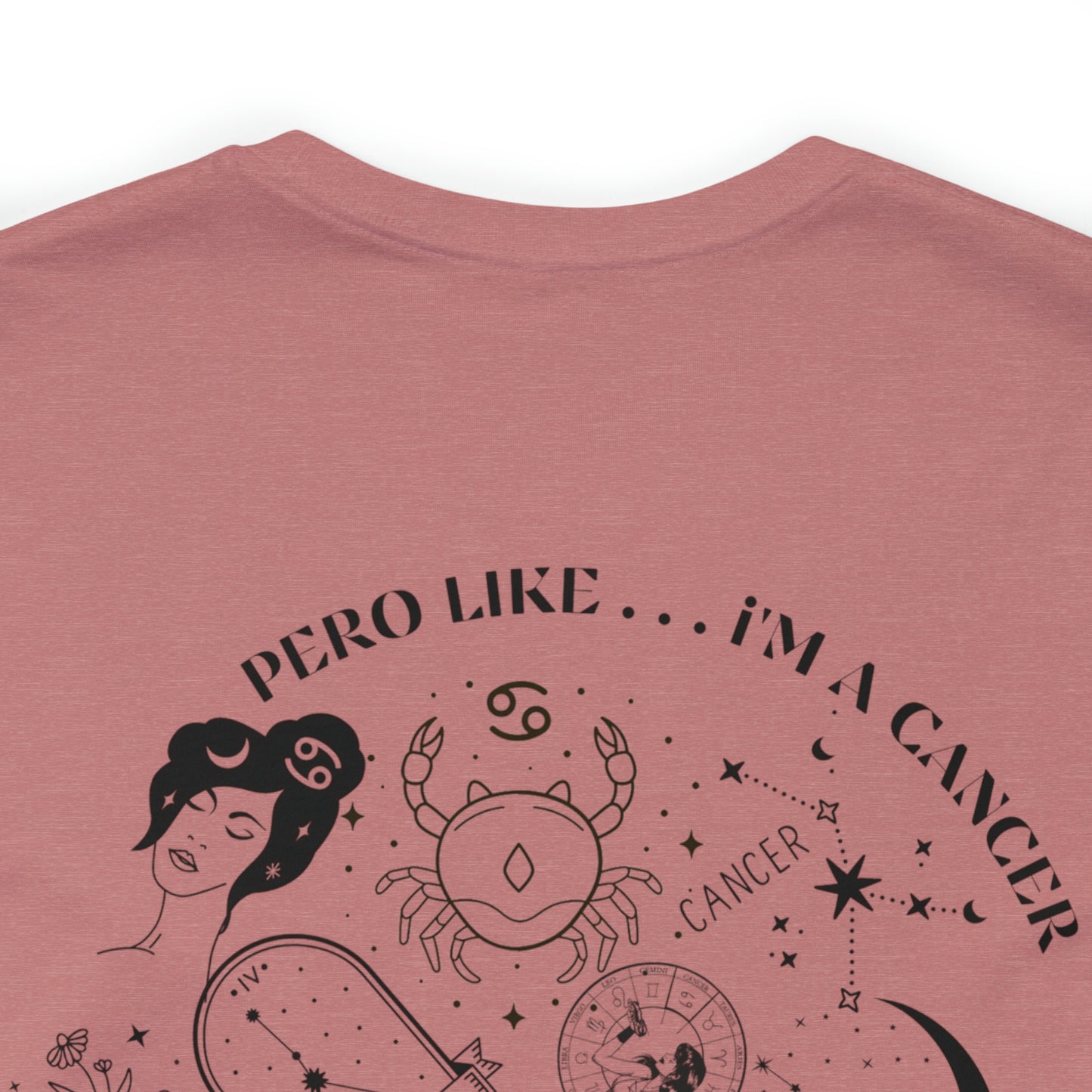 Zodiac Cancer - Astrology Unisex Jersey Short Sleeve Tee Front/Back Print