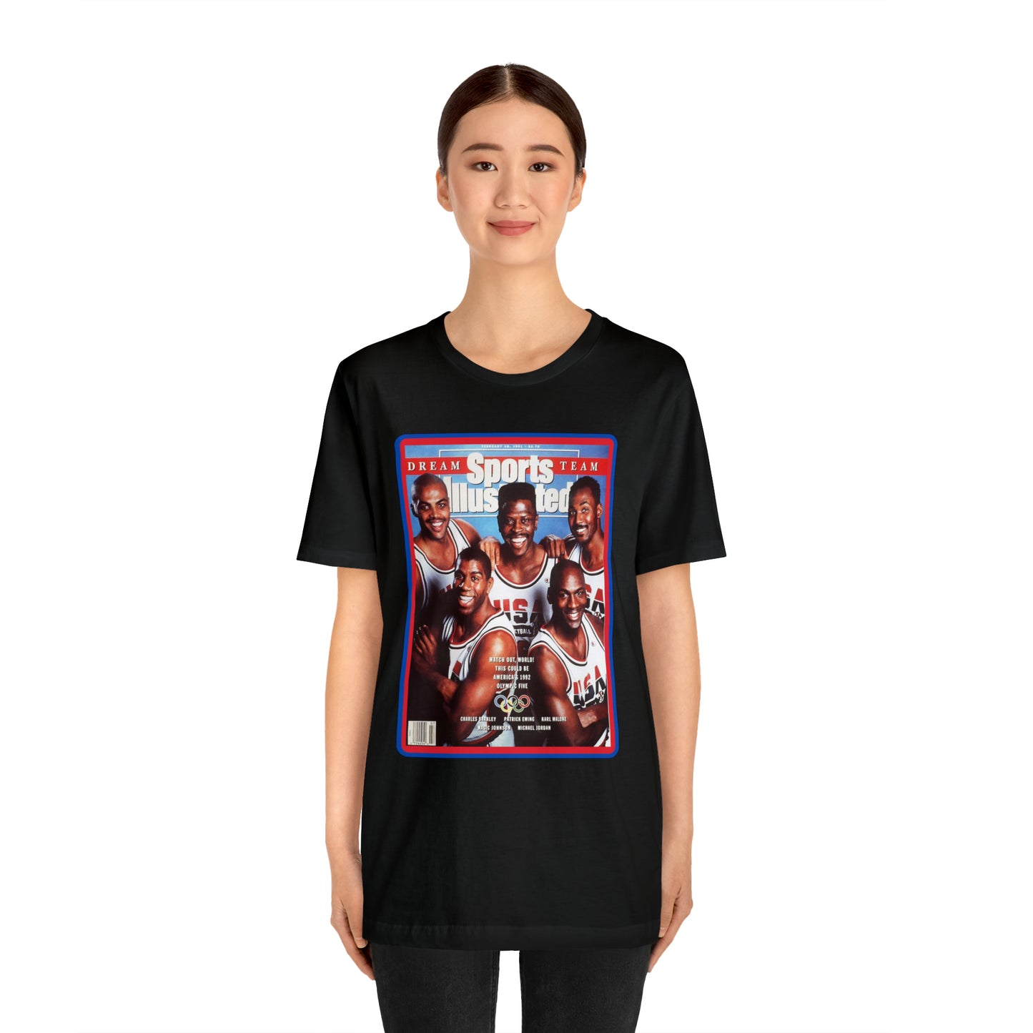90s Throwback Dream Team Sports Illustrated Magazine Unisex Jersey Short Sleeve Tee