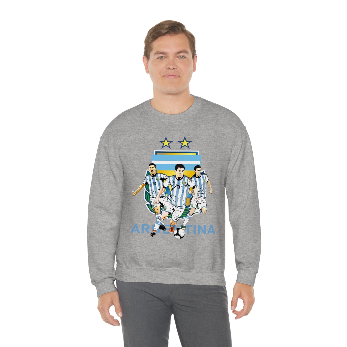 Argentina Soccer Unisex Heavy Blend Crewneck Sweatshirt