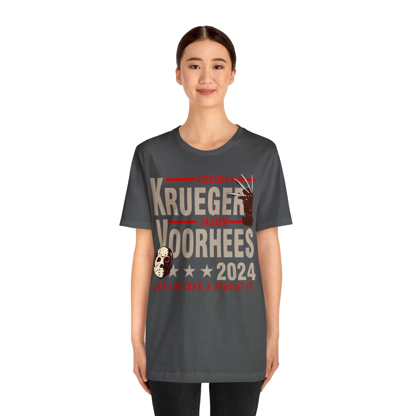 Freddy Krueger Jason Voorhees 2024 | Unisex Jersey Short Sleeve Tee