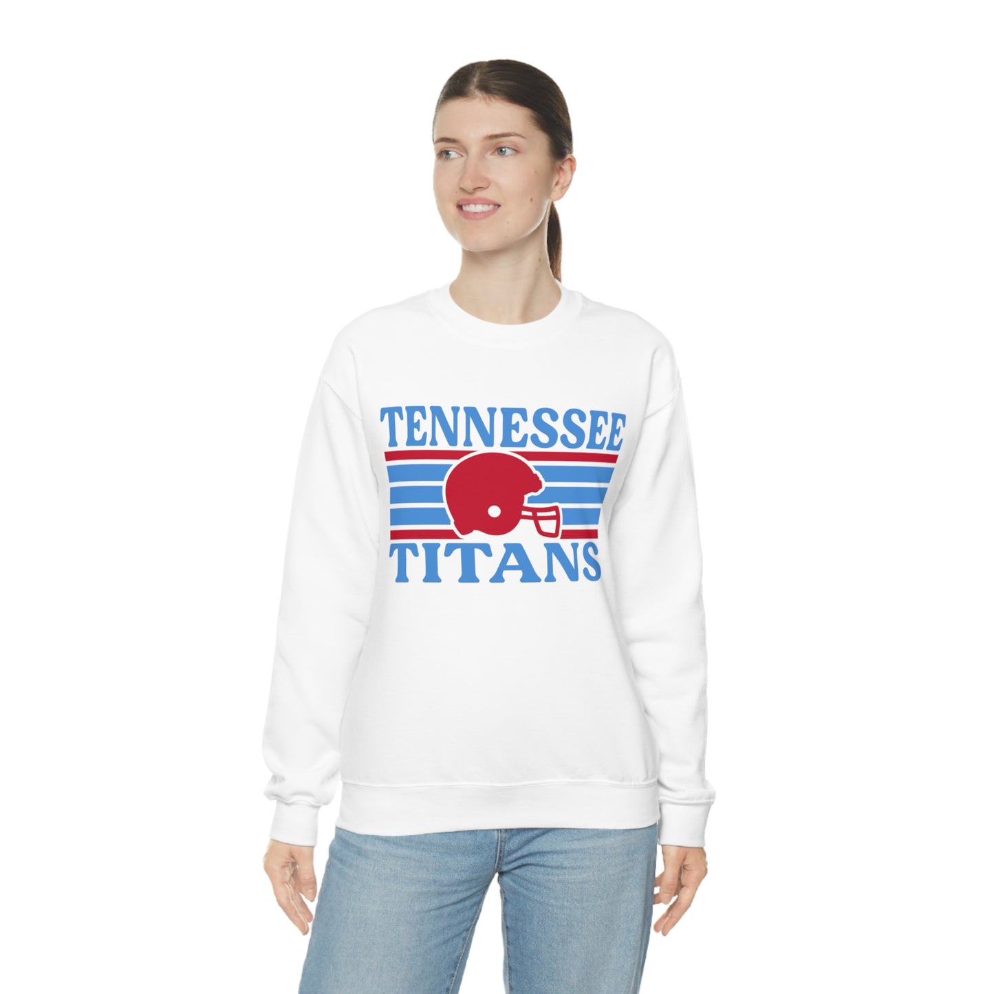 Retro Style Tennessee Football Unisex Heavy Blend Crewneck Sweatshirt