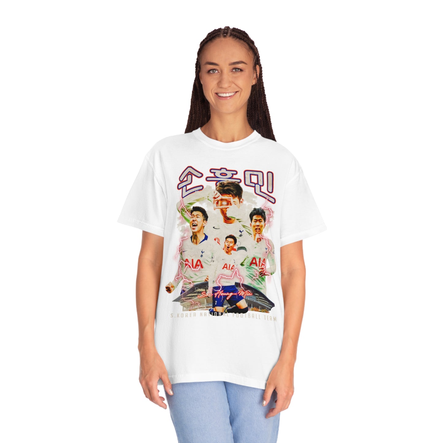 S.Korea Soccer Unisex Garment-Dyed T-shirt