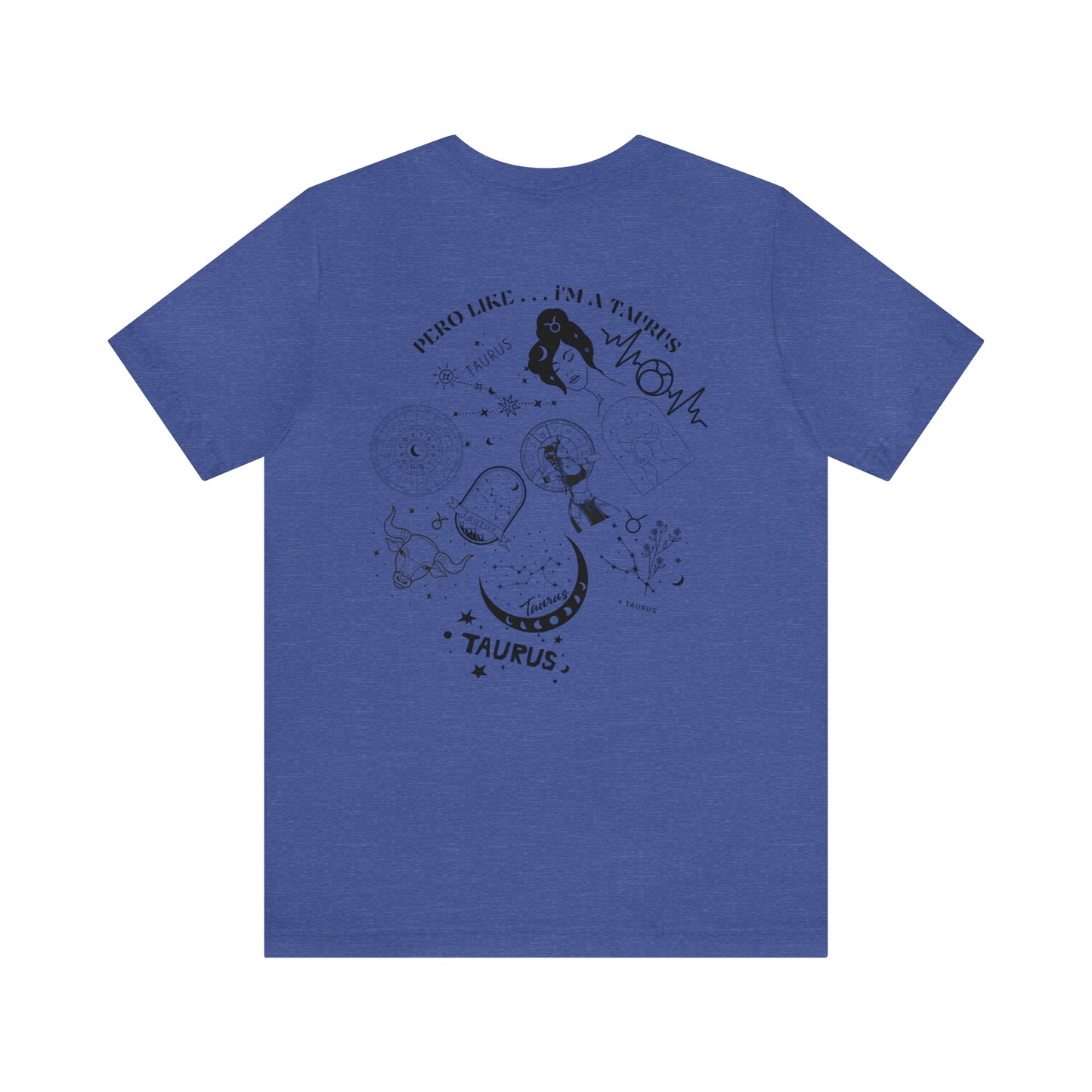 Zodiac Taurus - Astrology Unisex Jersey Short Sleeve Tee Front/Back Print