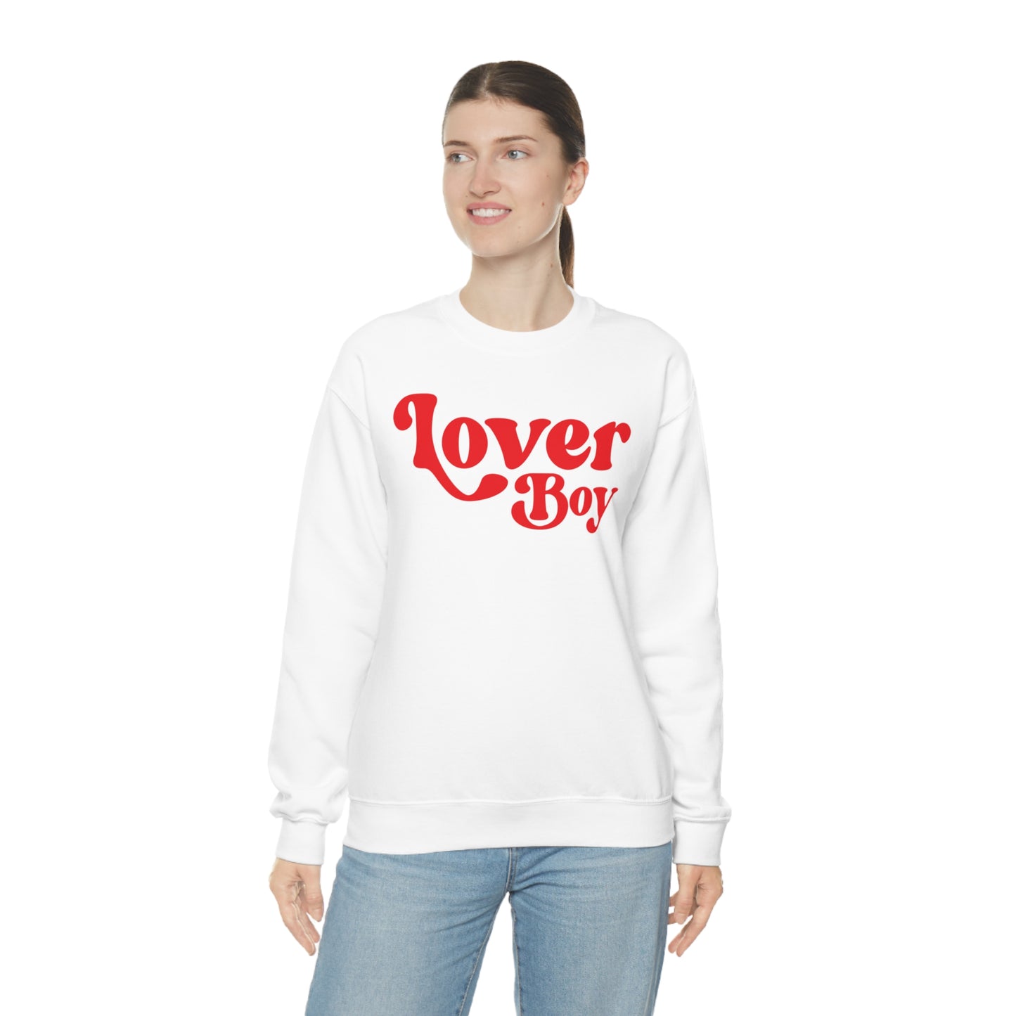Lover Boy Valentines Day Unisex Heavy Blend Crewneck Sweatshirt