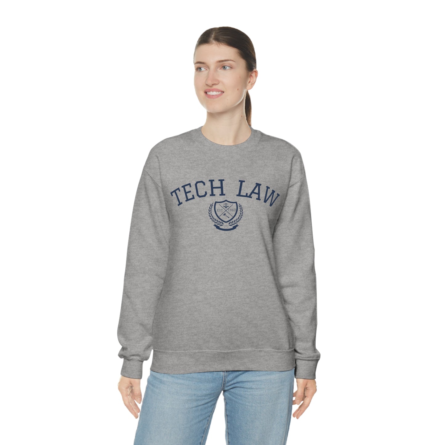 Tech Law Unisex Heavy Blend Crewneck Sweatshirt