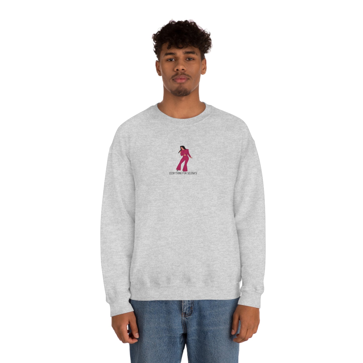 Eeeenything For Selenas Unisex Heavy Blend Crewneck Sweatshirt