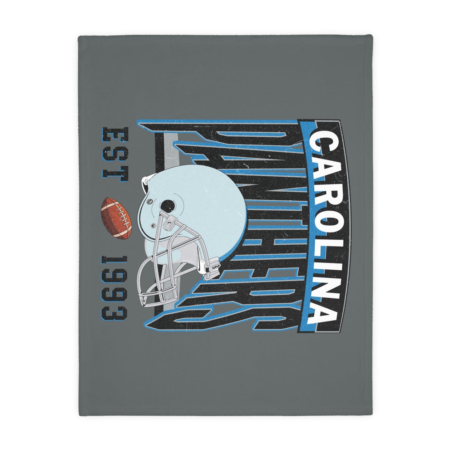 Carolina Football Velveteen Minky Throw Blanket