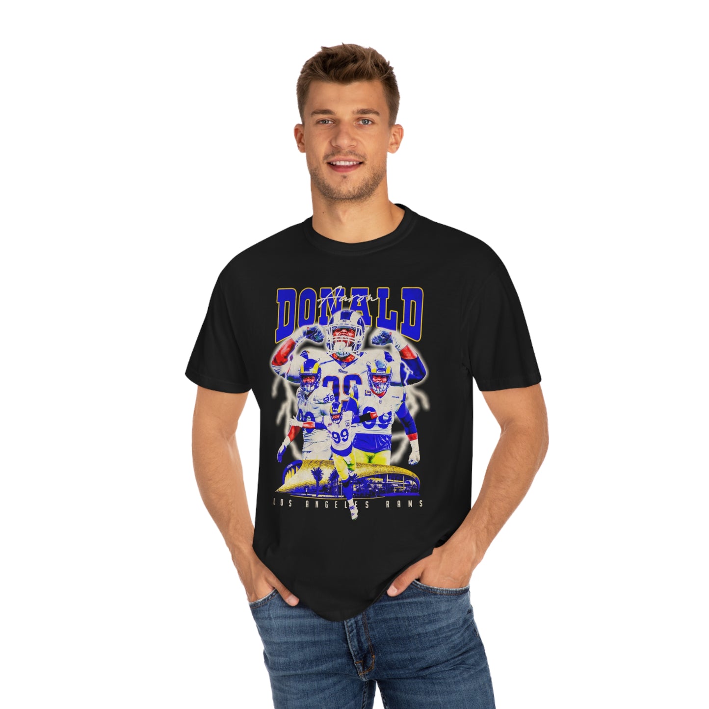 Donald Rams Football Unisex Garment-Dyed T-shirt