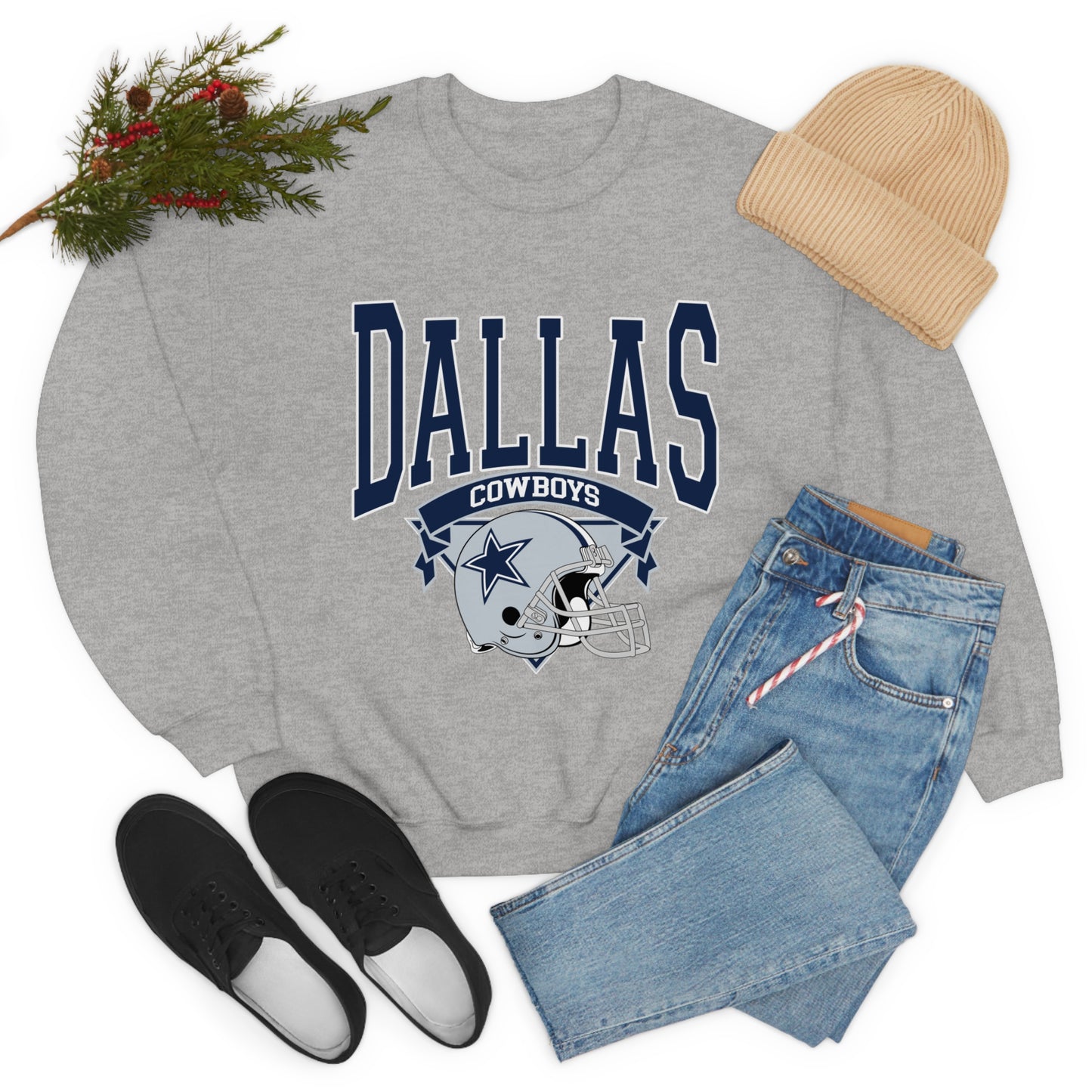 Dallas Cowboys Football Unisex Heavy Blend Crewneck Sweatshirt