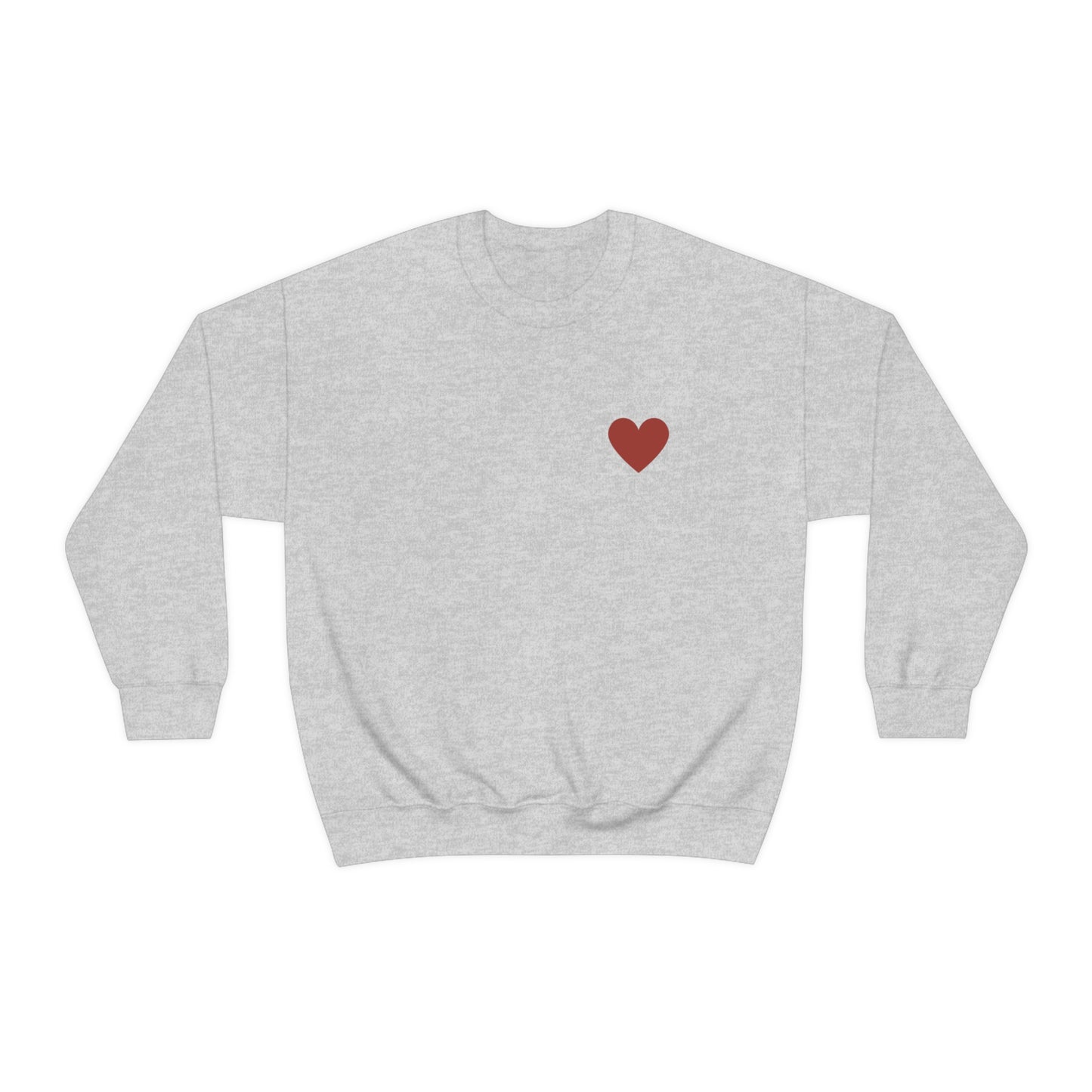 Heart Self Love Club Valentines Day Unisex Heavy Blend Crewneck Sweatshirt Front/Back Print