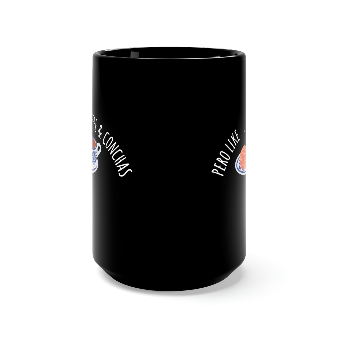 Coffee & Conchas | Black Coffee Mug 15oz
