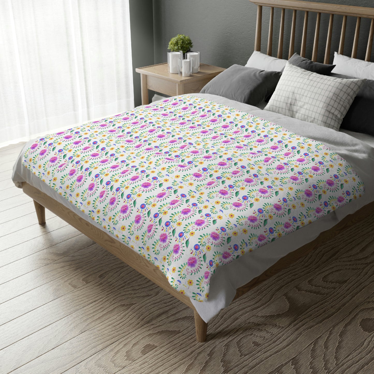 Floral | Velveteen Plush Blanket