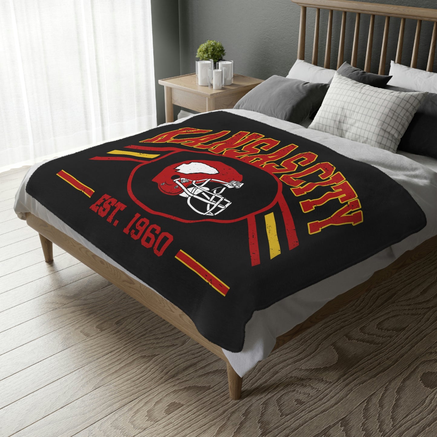 Kansas Football | Velveteen Plush Blanket
