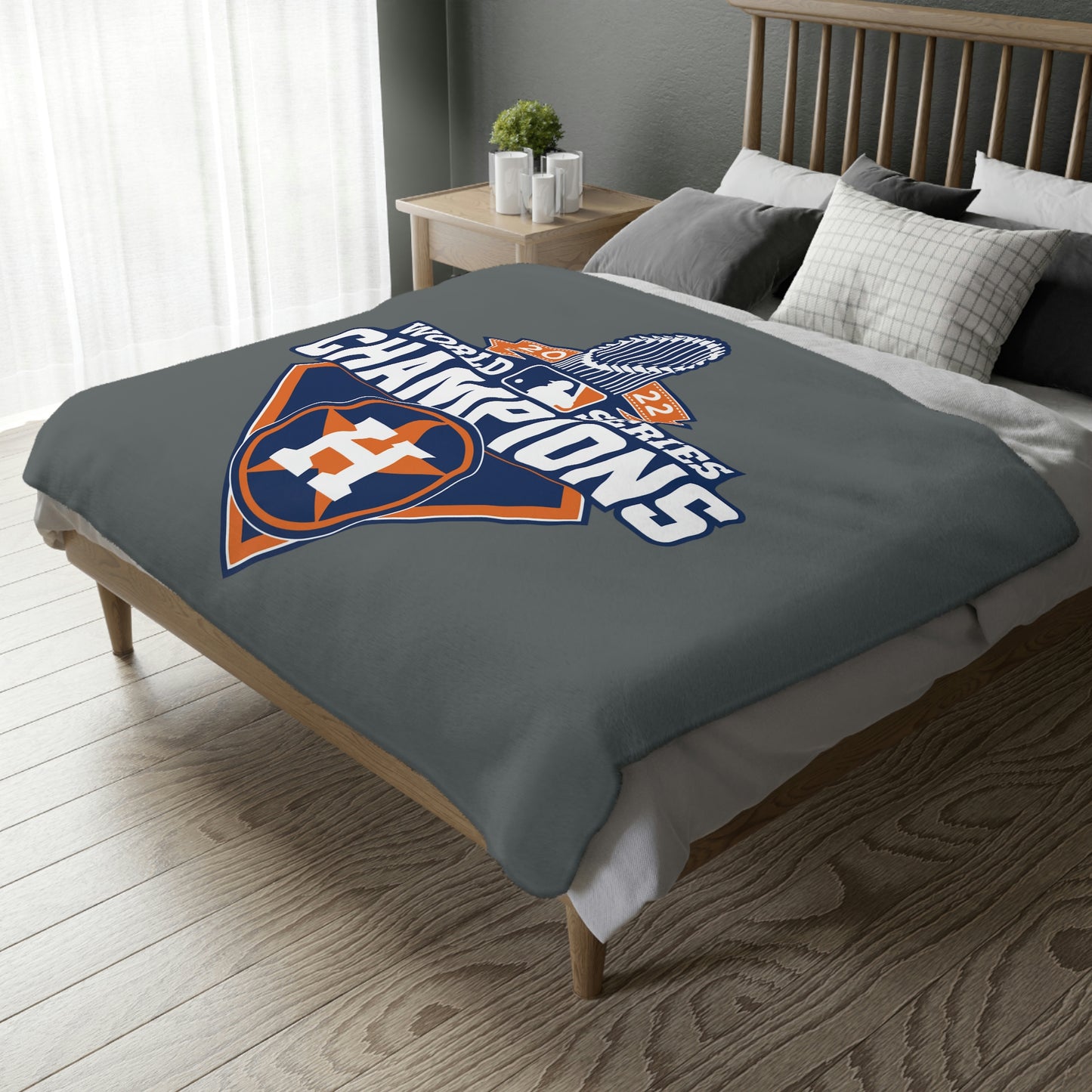 Houston World Series Champions Baseball | Velveteen Plush Blanket