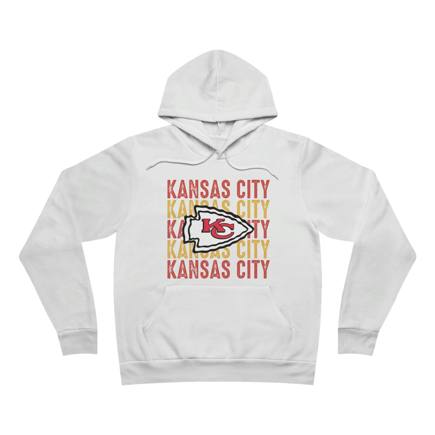 Kansas Football Unisex Sponge Fleece Pullover Hoodie