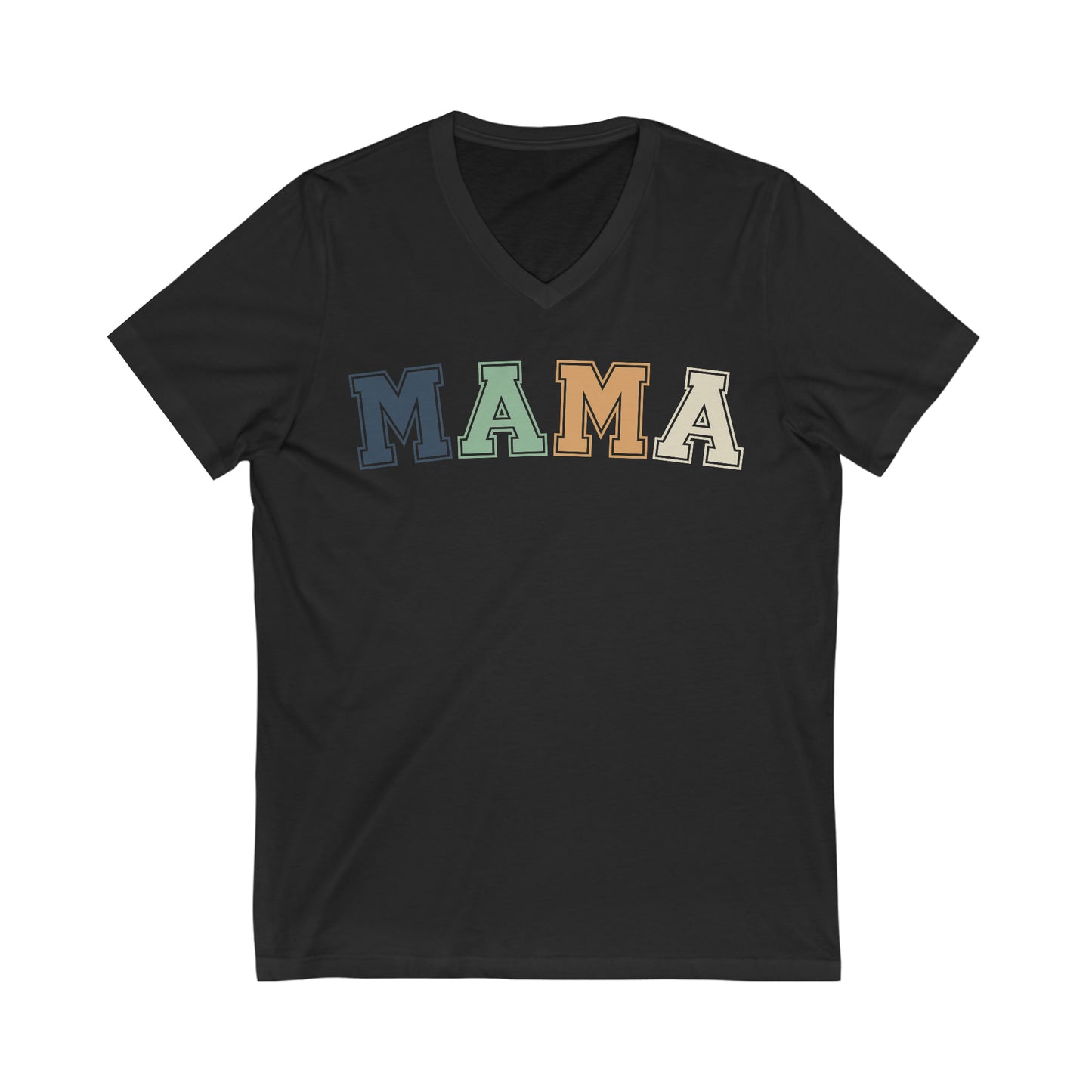 Mama Matching Mommy & Me Set Unisex Jersey Short Sleeve V-Neck Tee