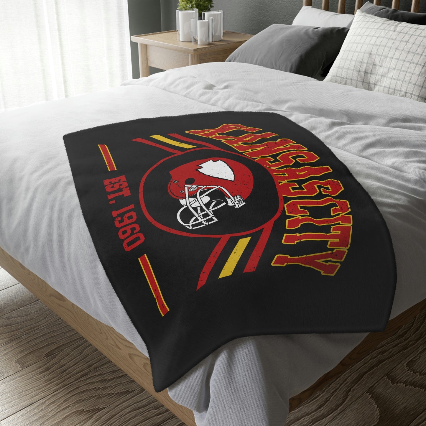 Kansas Football | Velveteen Plush Blanket