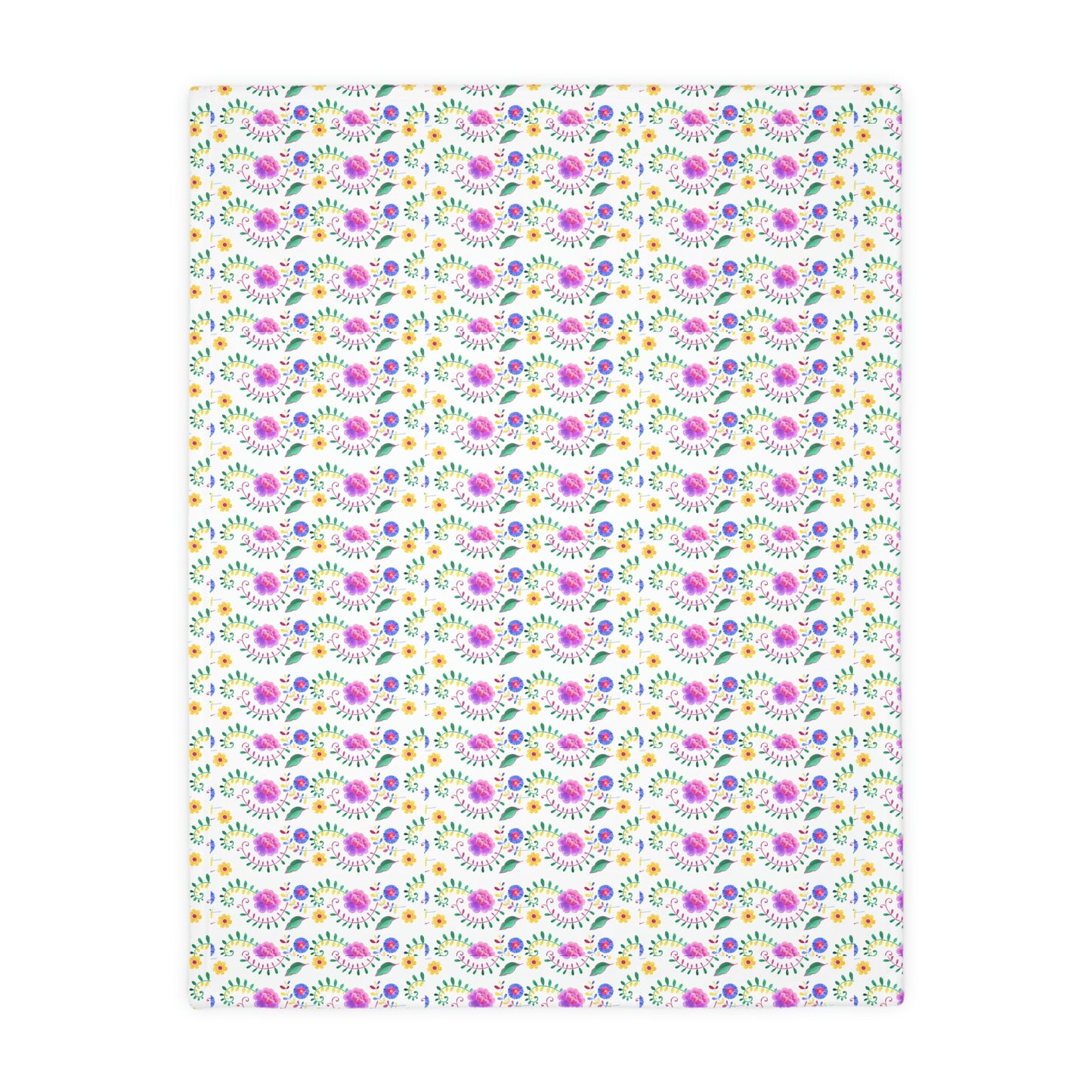 Floral | Velveteen Plush Blanket