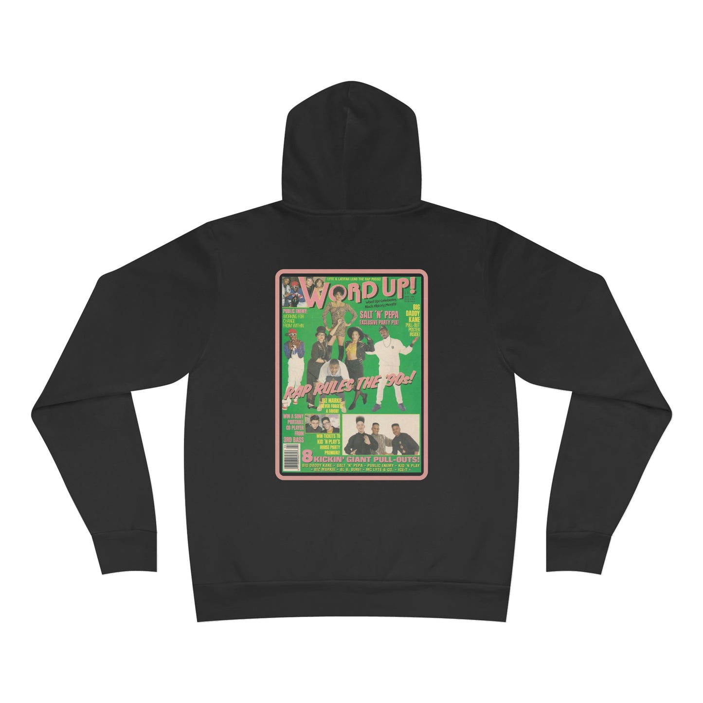 90s Throwback Wordup Unisex Sponge Fleece Pullover Hoodie