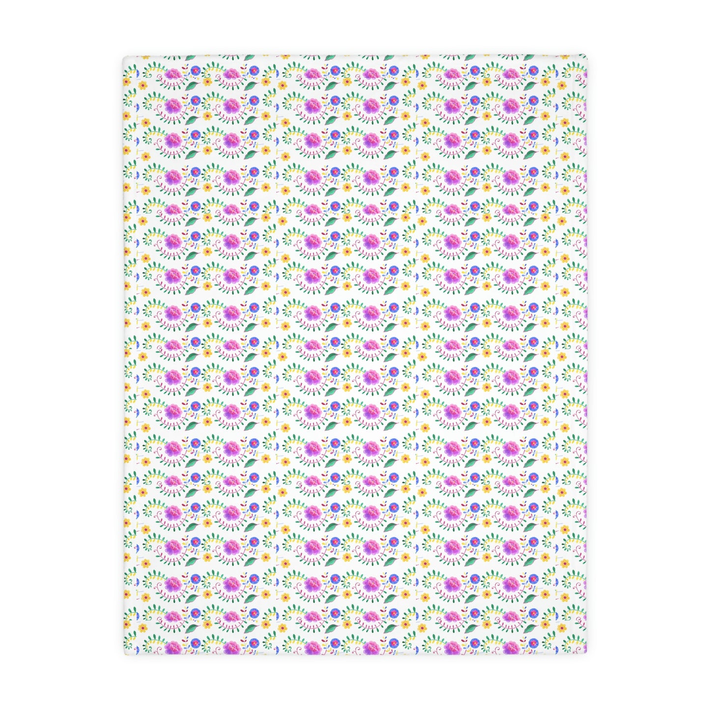 Floral | Velveteen Plush Blanket