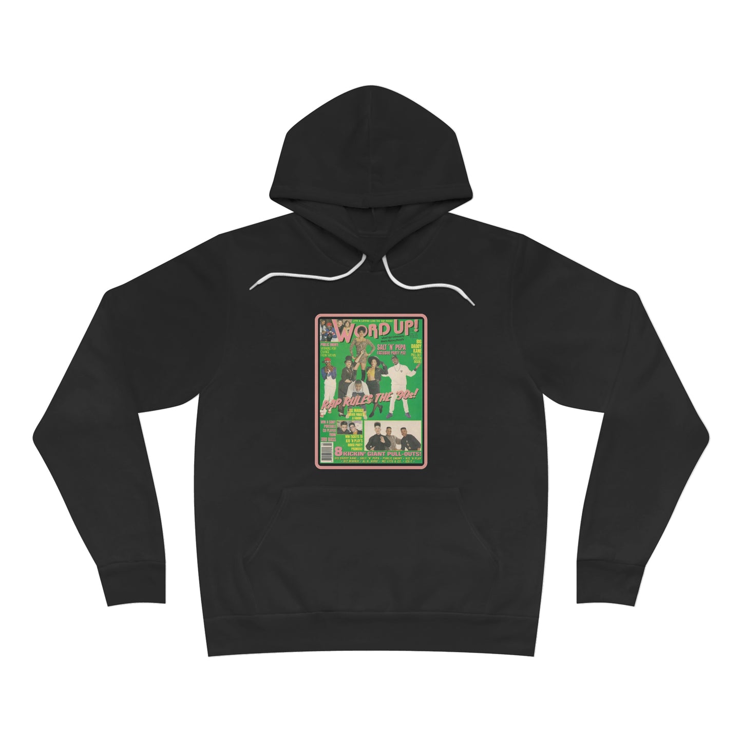 90s Throwback Wordup Unisex Sponge Fleece Pullover Hoodie