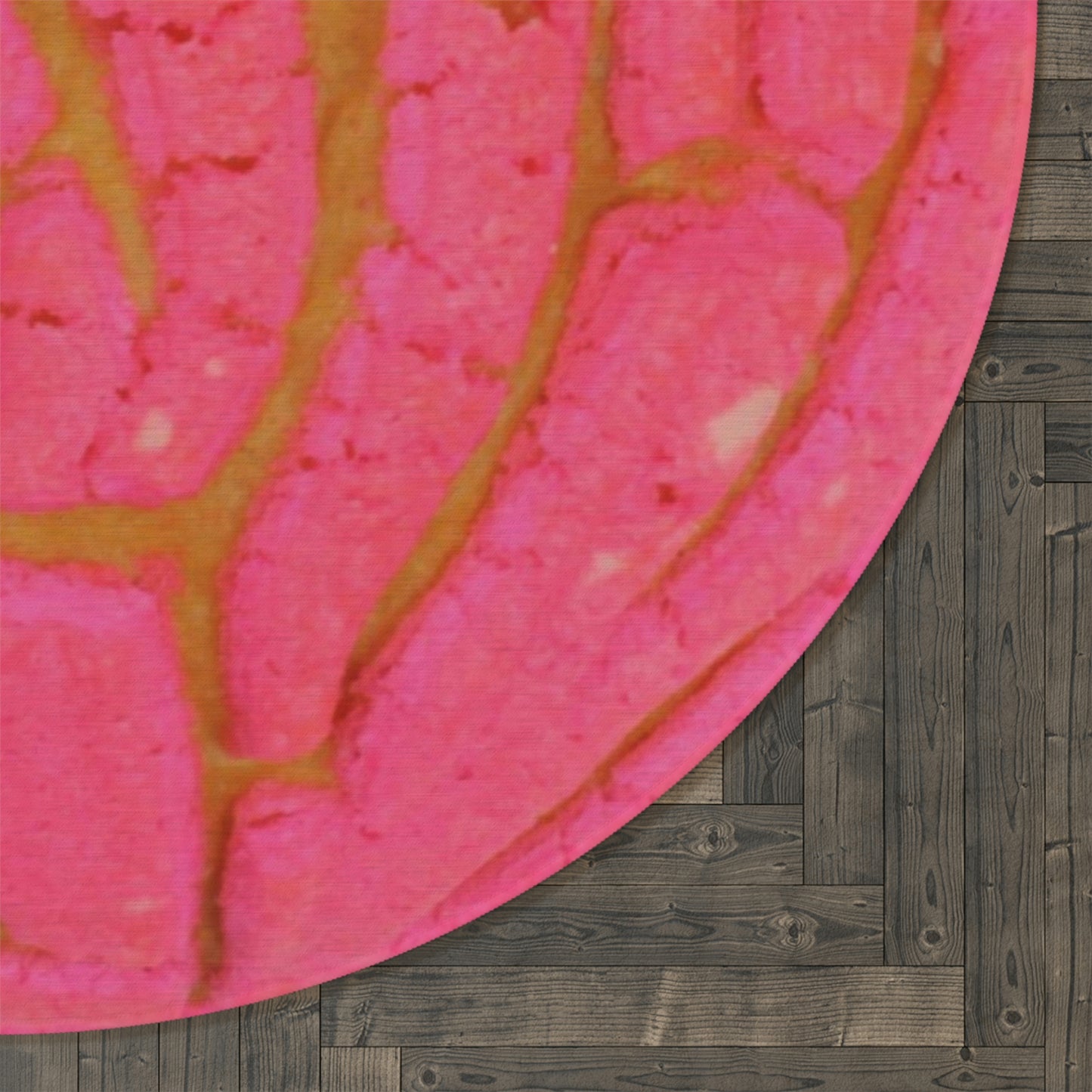 Pink Concha Round Rug