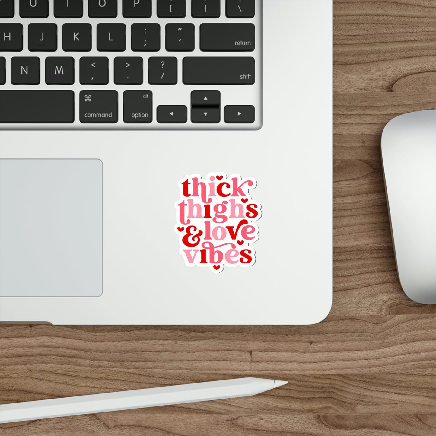 Thick Thighs Love Vibes | Die-Cut Vinyl Stickers