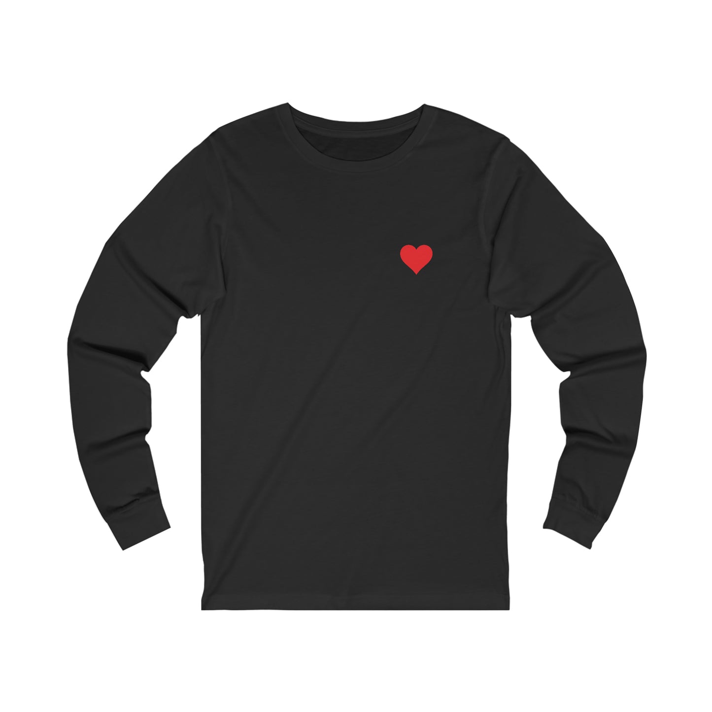 Heart Lover Girl Valentines Day Unisex Jersey Long Sleeve Tee