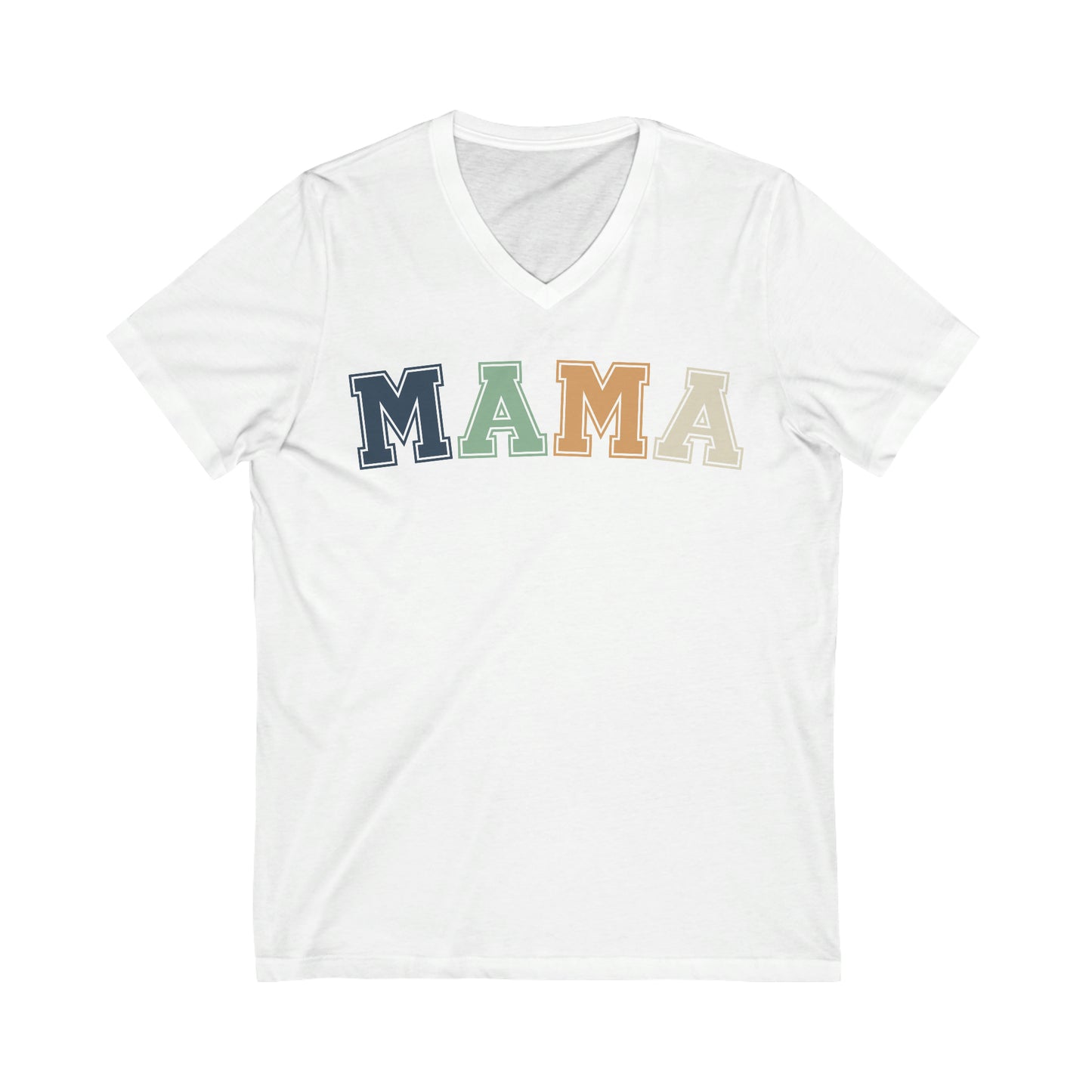 Mama Matching Mommy & Me Set Unisex Jersey Short Sleeve V-Neck Tee