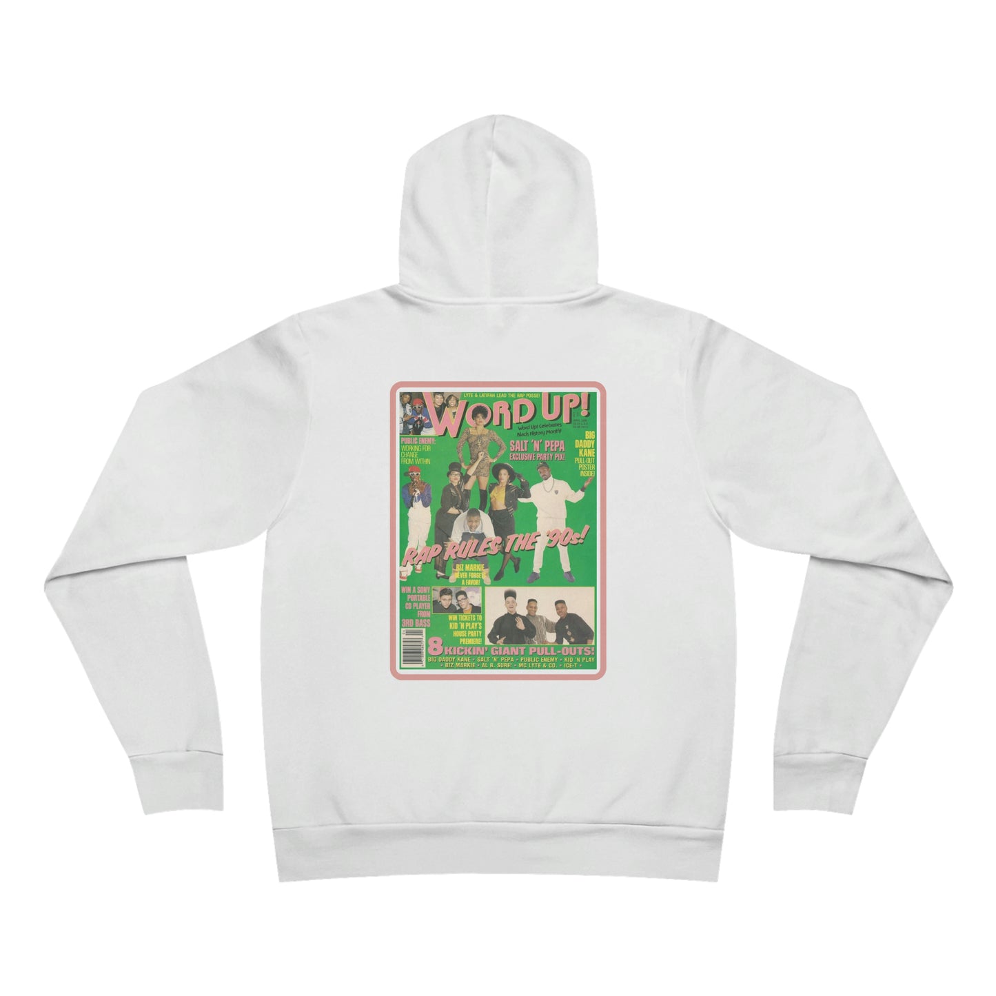 90s Throwback Wordup Unisex Sponge Fleece Pullover Hoodie