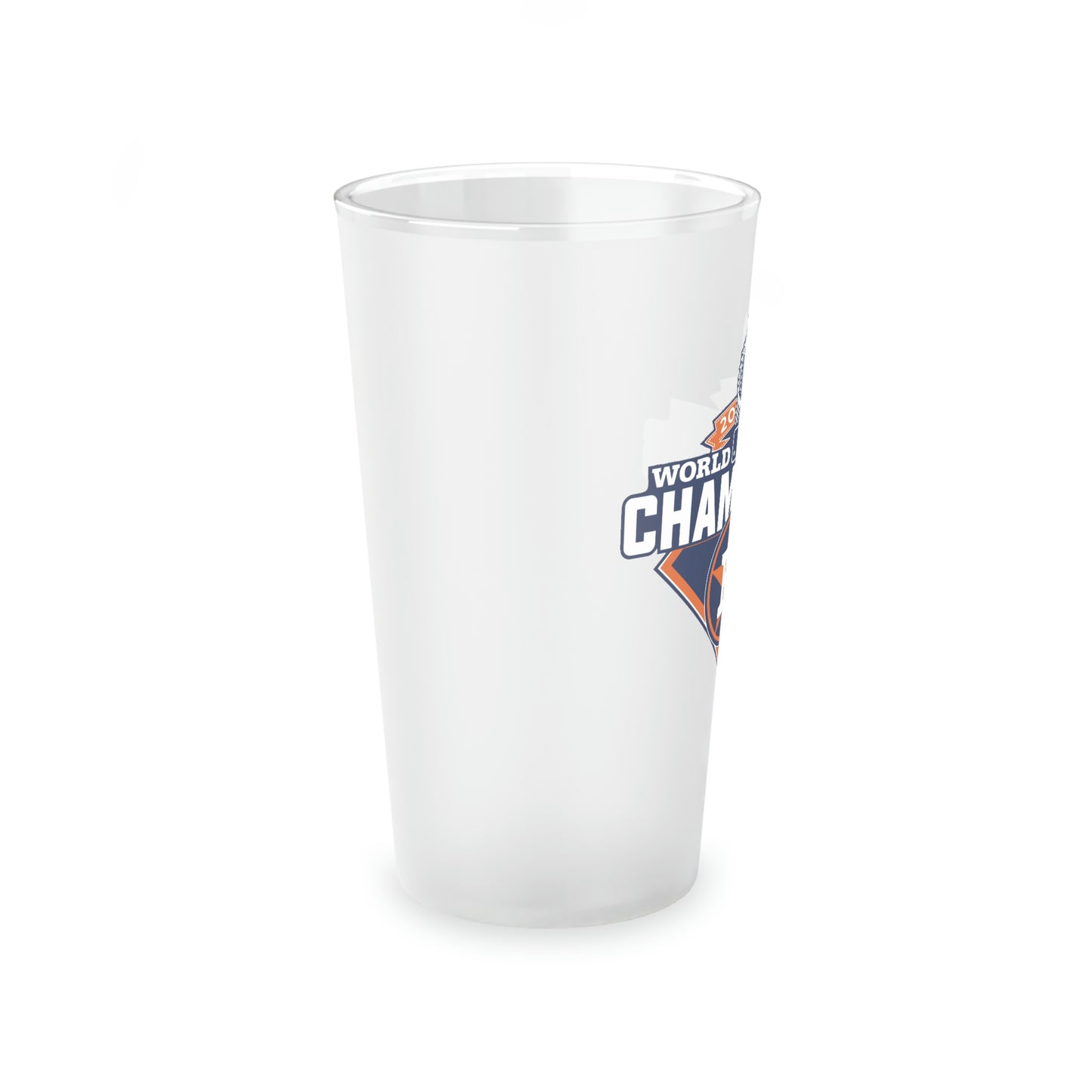 Houston Astros World Series Champions Baseball | Frosted Pint Glass, 16oz