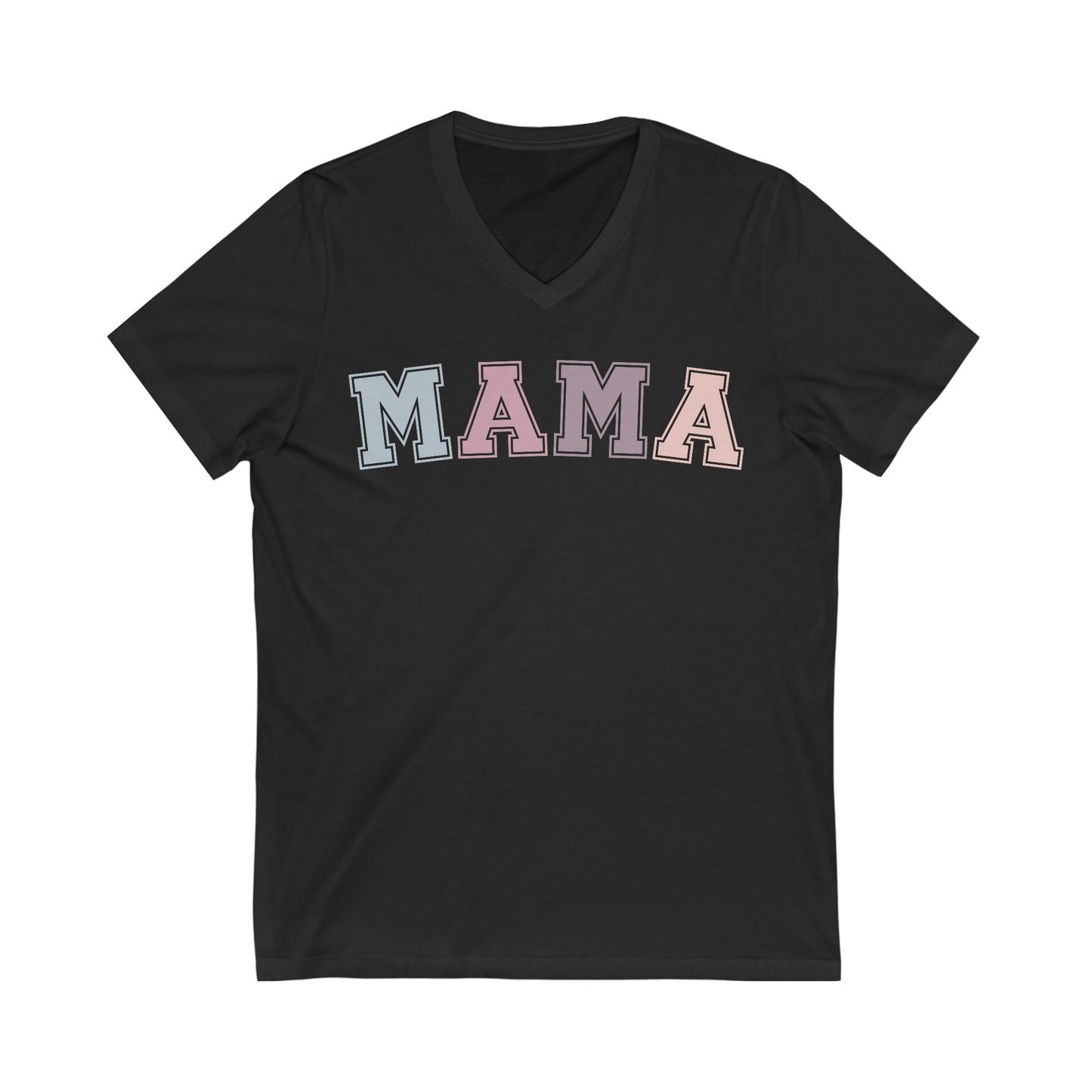 Mama Matching Mommy & Me Set Unisex Jersey Short Sleeve V-Neck Tee