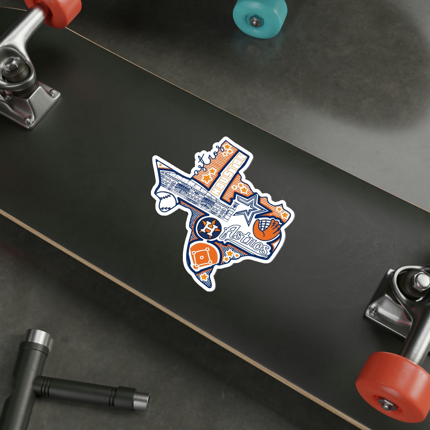 Houston Astros World Series Champions Baseball | Die-Cut Stickers
