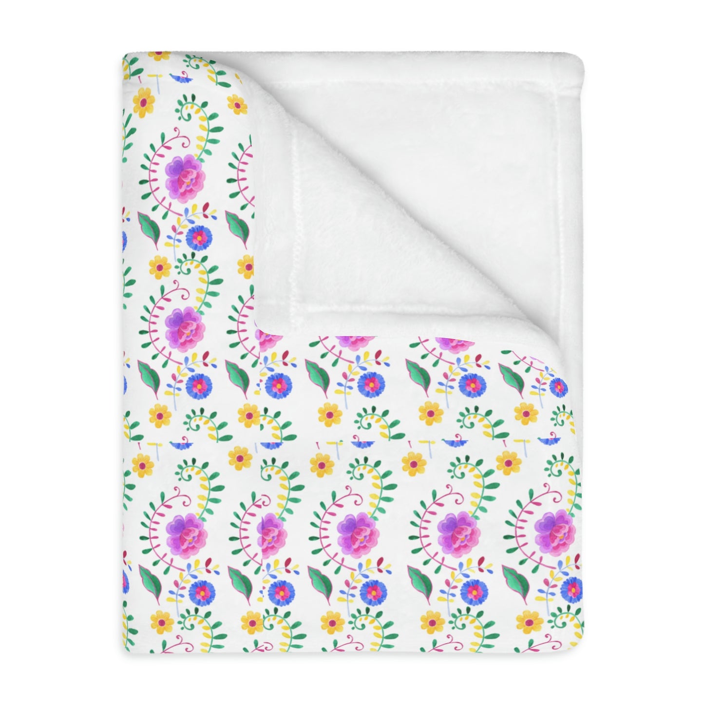 Floral | Velveteen Plush Blanket