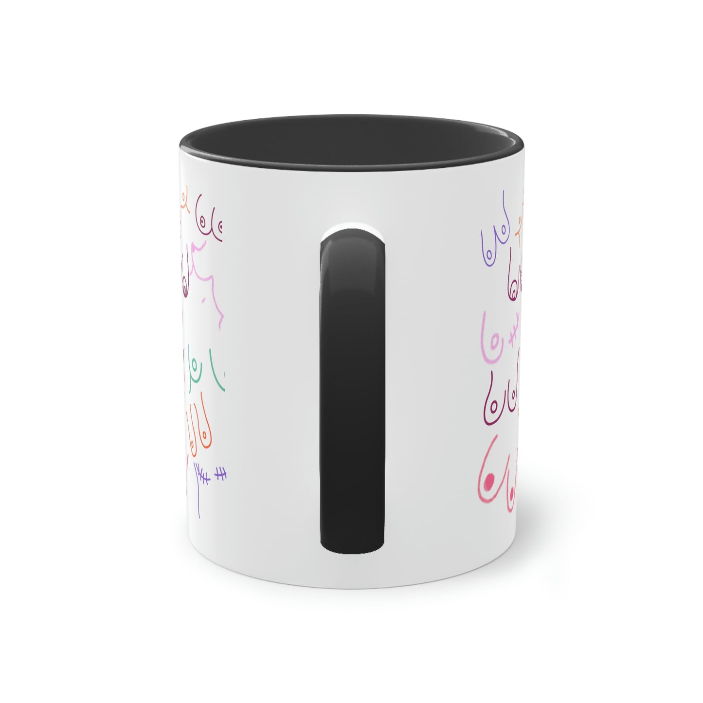 Titties Two-Tone Coffee Mug, 11oz