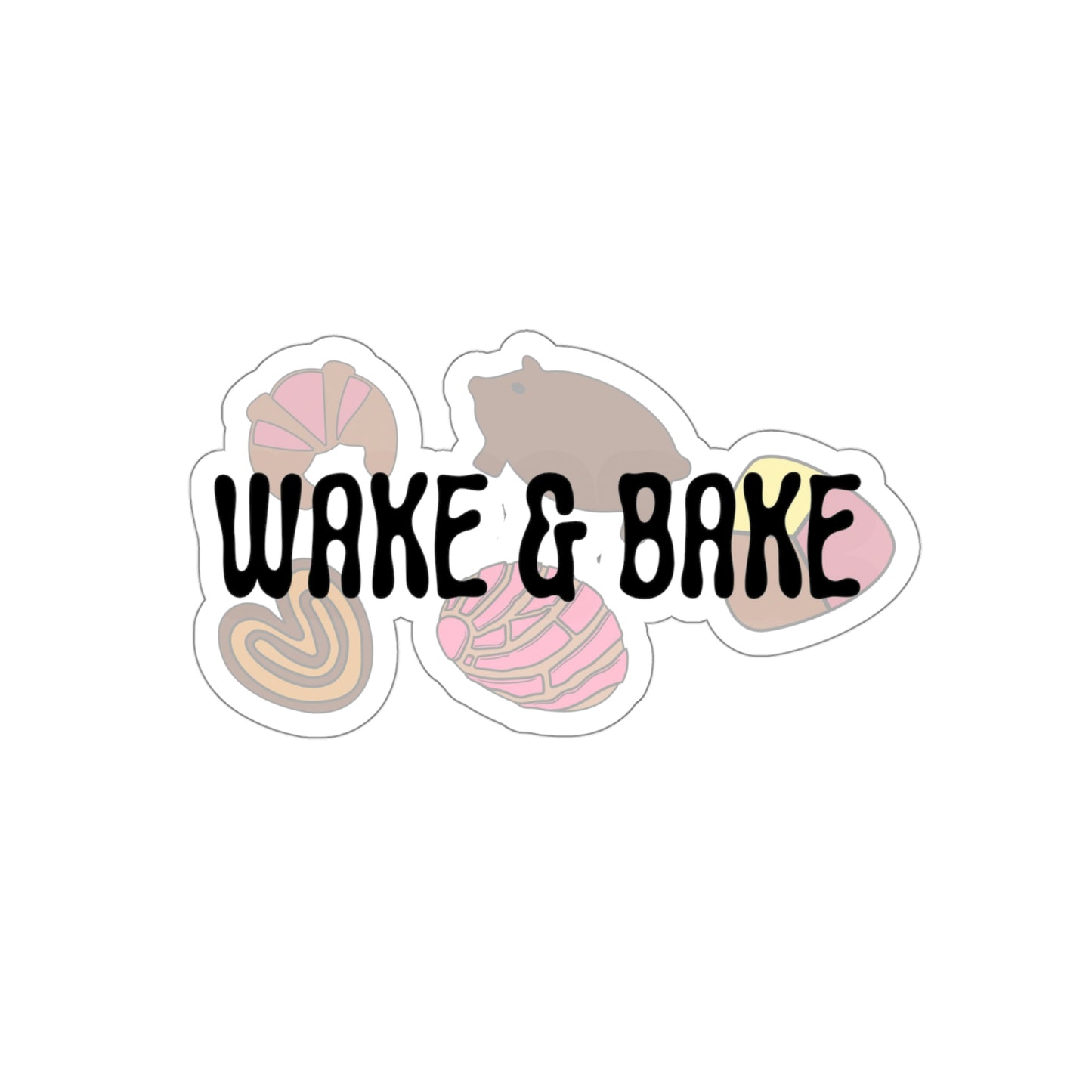 Wake & Bake | Die-Cut Vinyl Stickers
