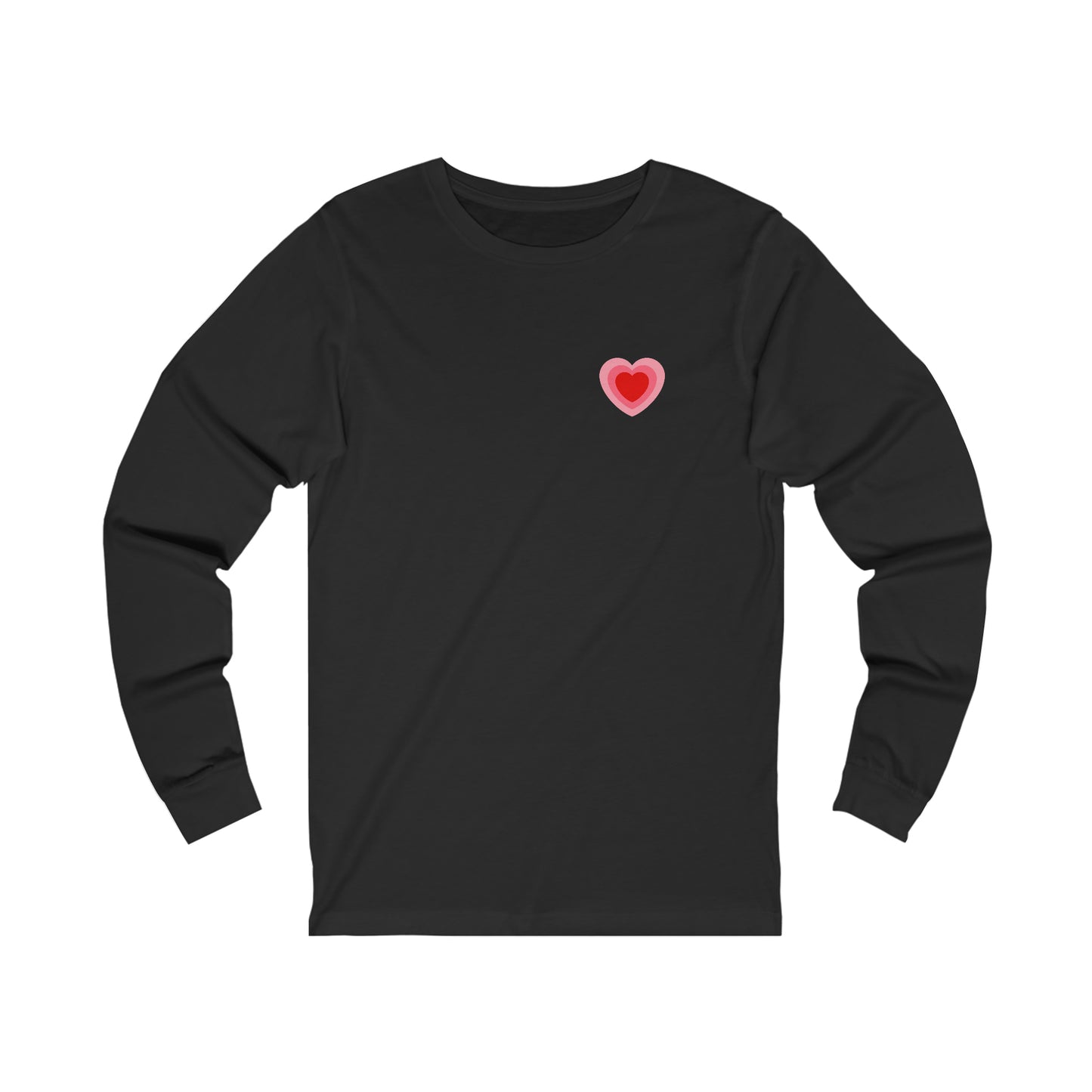 Heart Thick Thighs Love Vibes Valentines Day Unisex Jersey Long Sleeve Tee