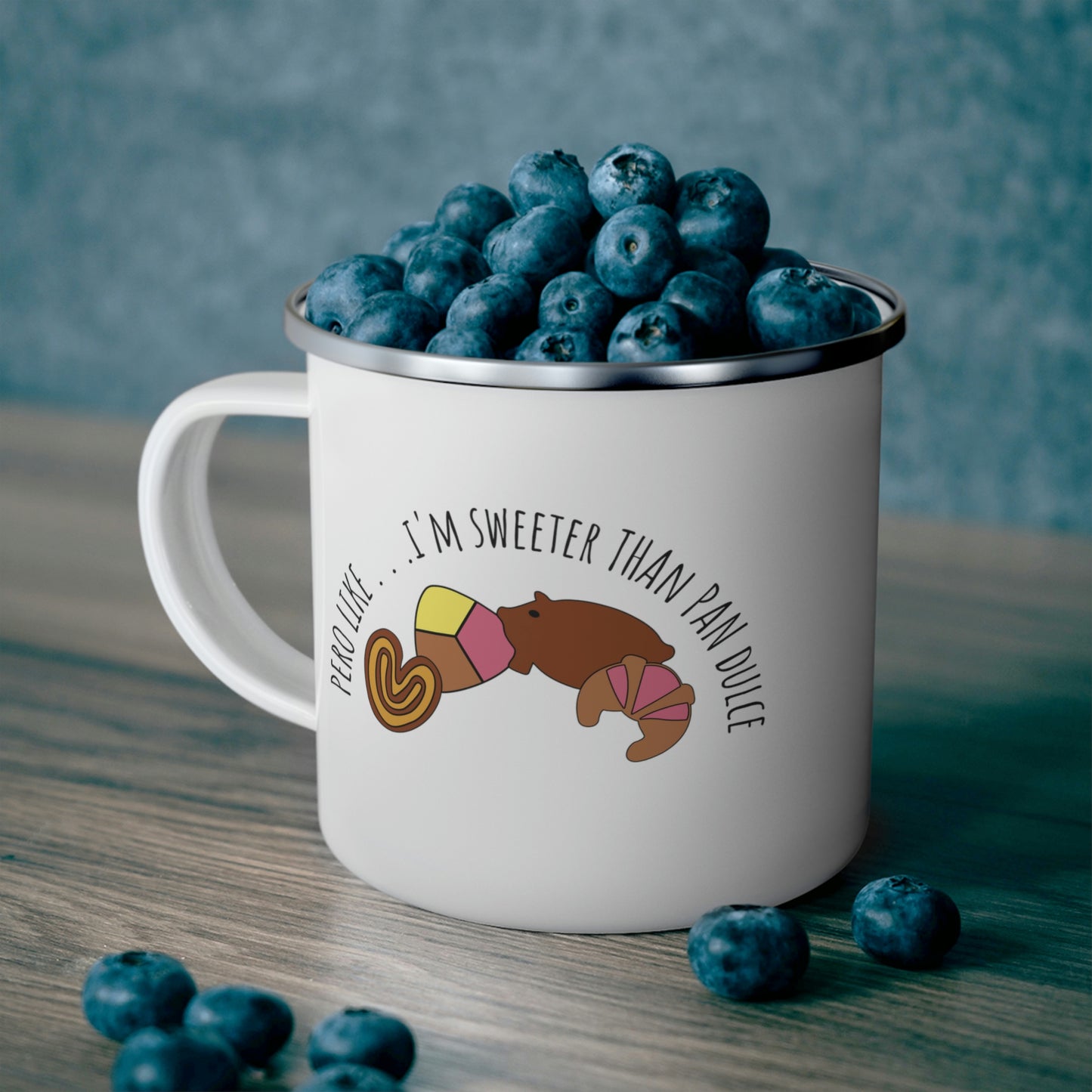 Sweeter Than Pan Dulce | Enamel Camping Coffee Mug
